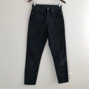 ✨$7 CLEAR-OUT✨ American Eagle Corduroy High Waist Skinny Pants Bottoms Black